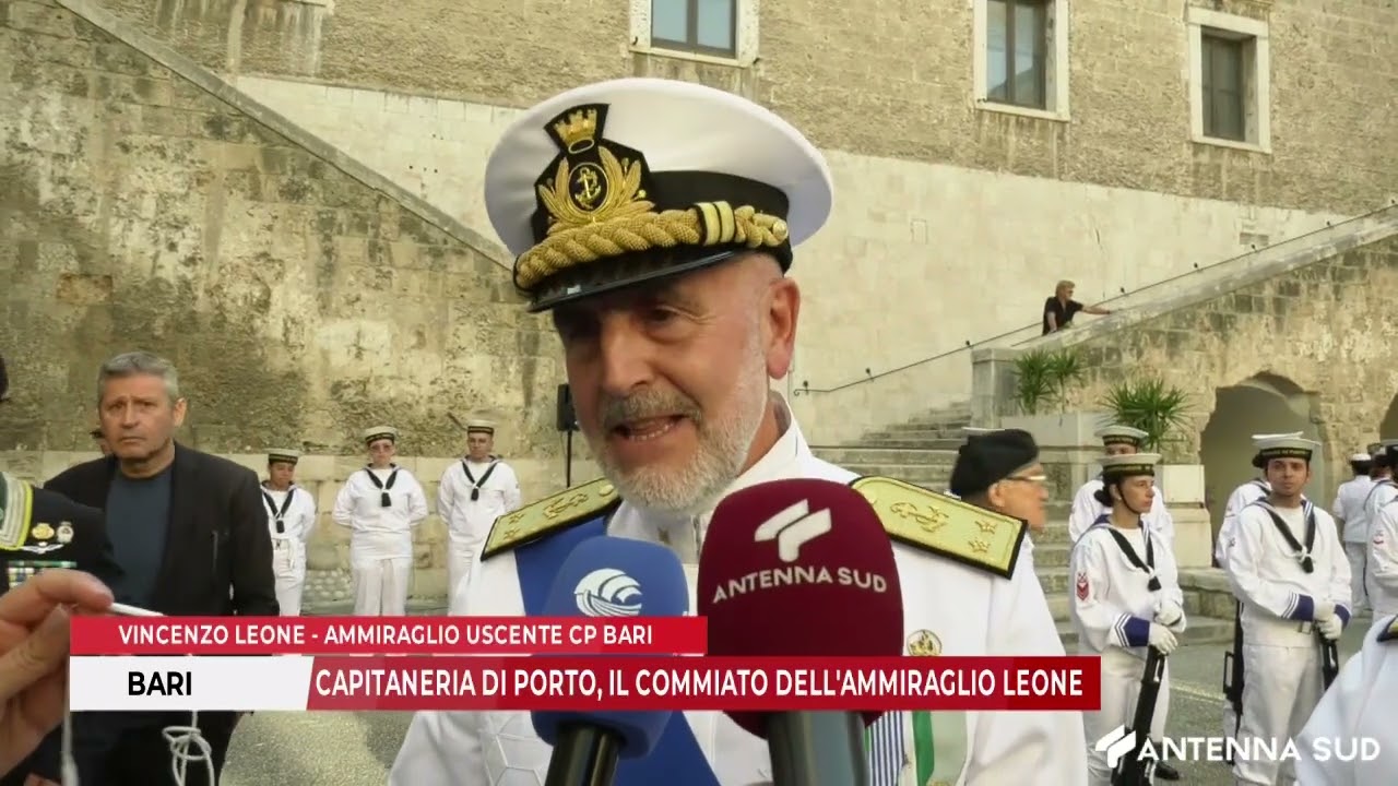 18 SETTEMBRE 2025  -  BARI, CAPITANERIA DI PORTO, IL COMMIATO DELL'AMMIRAGLIO LEONE
