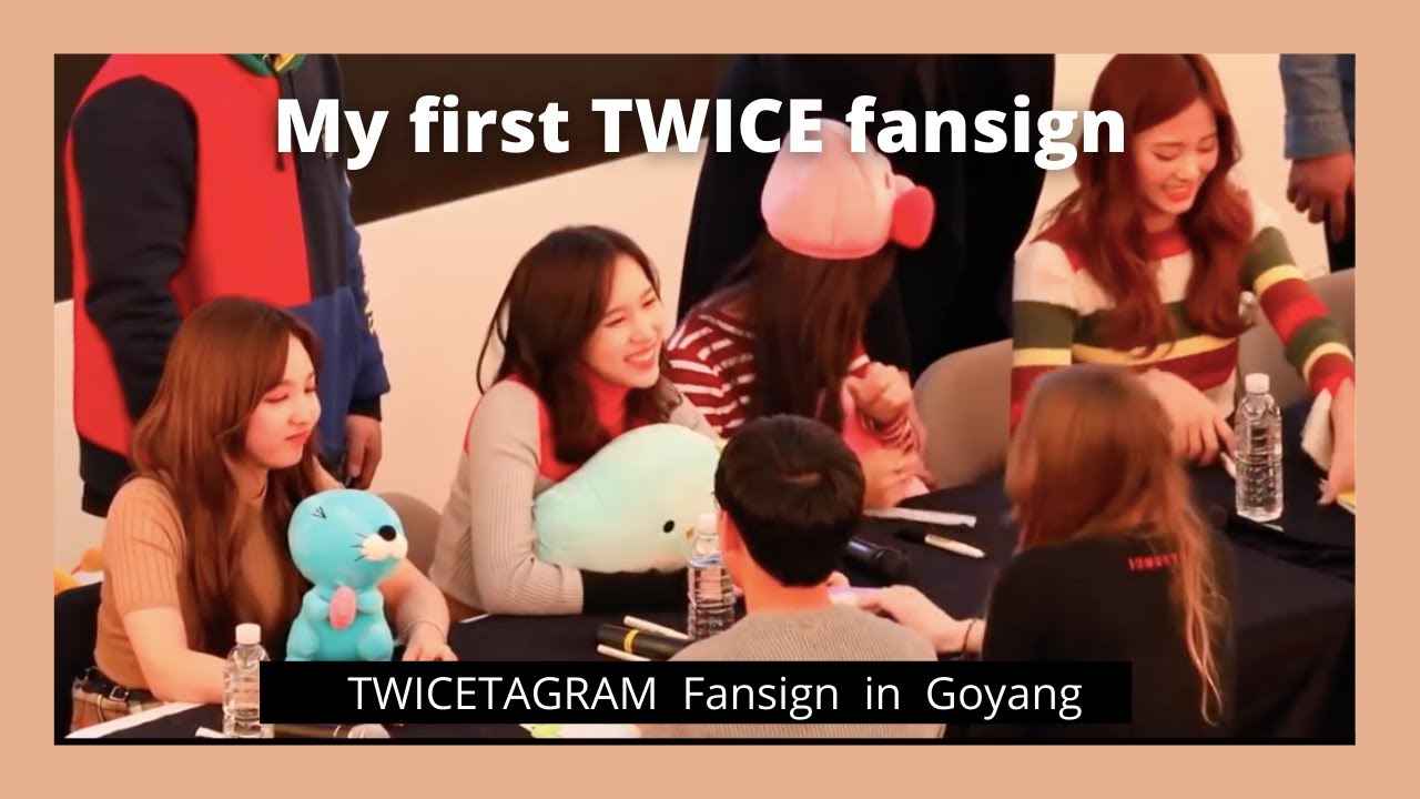 My First TWICE Fansign Experience - Twicetagram 팬사인회