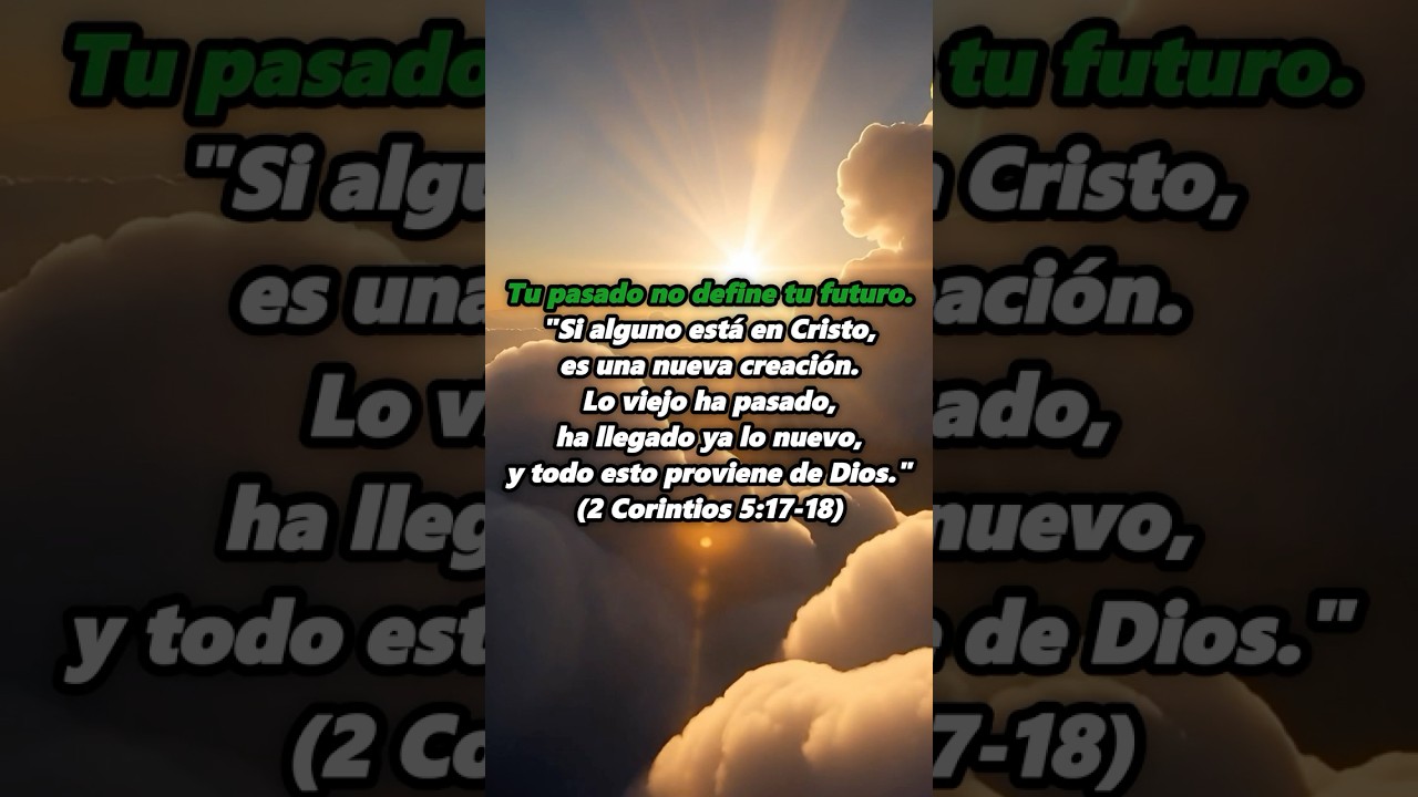 Dios ha escrito tu futuro, no mires tu pasado 