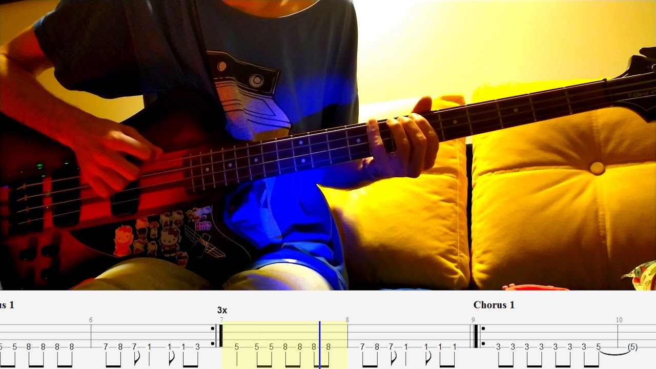 Minute Of Decay — Marilyn Manson — Bass cover with tabs (4k)