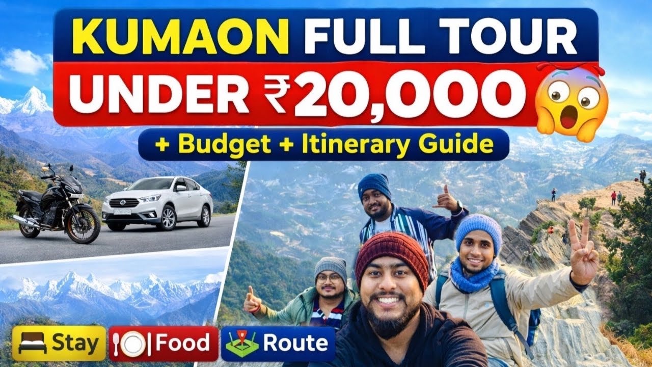 Kumaon Region Full Complete Tour Budget Plan 2026| 8 Days Itinerary, Budget, Stay, Food, Trek Guide