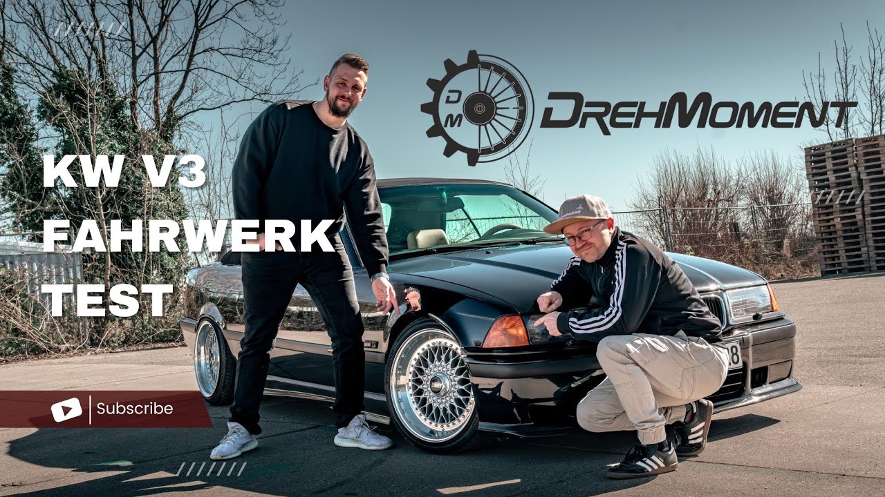 KW V3 Fahrwerk Test | E36 328i Cabrio | DrehMoment