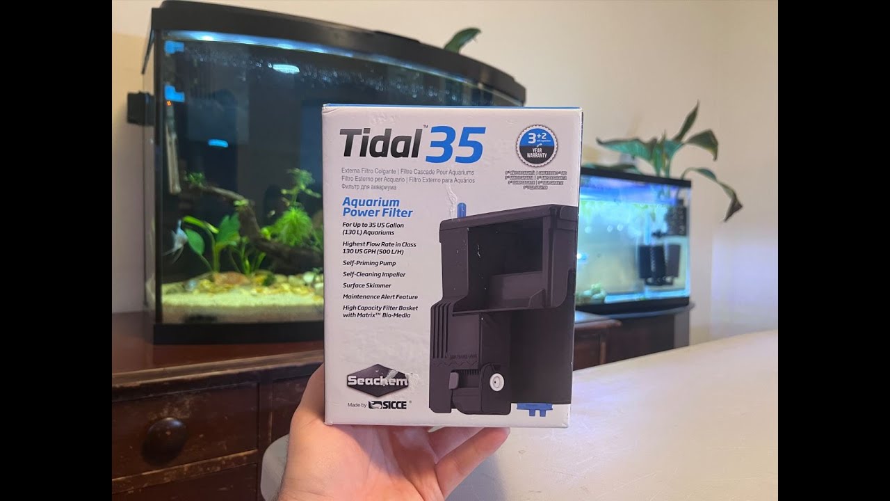 Seachem Tidal 35 H.O.B. Filter | Unboxing, Assembly, Install, First Impressions