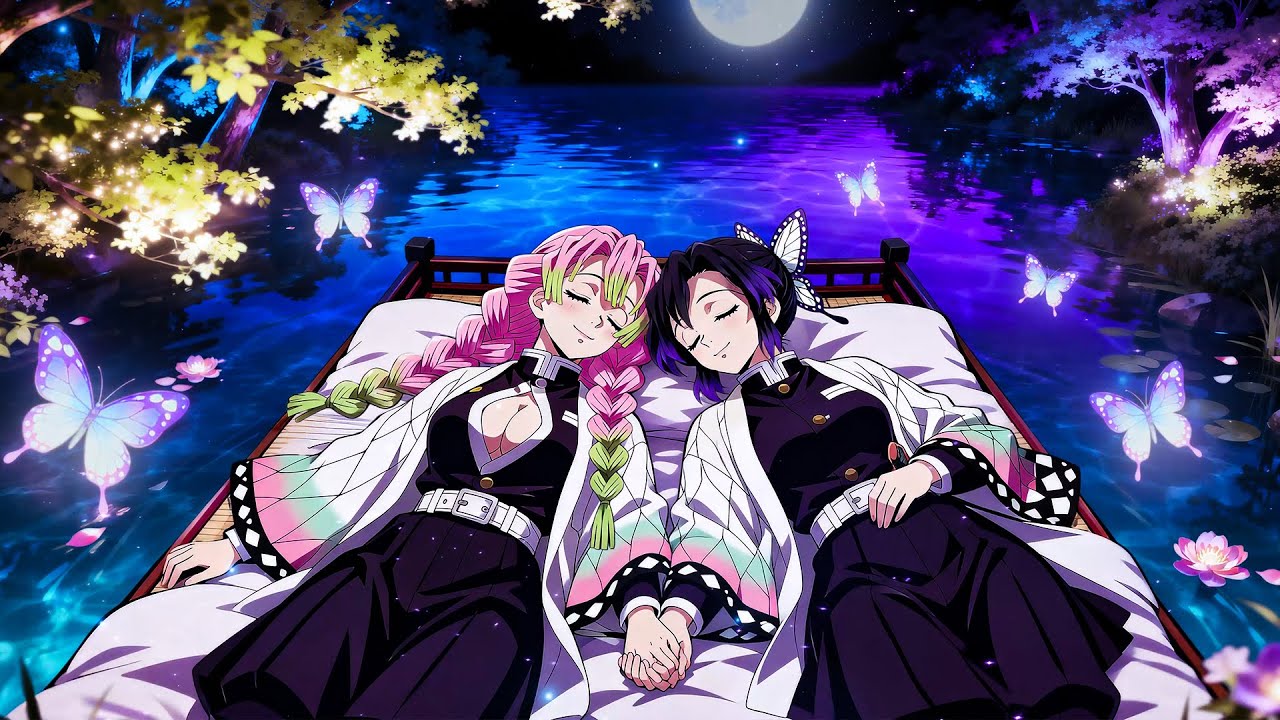 Засыпайте мгновенно 🌌 Расслабляющая музыка для сна от Мицури и Шинобу, помогающая справиться с тр...