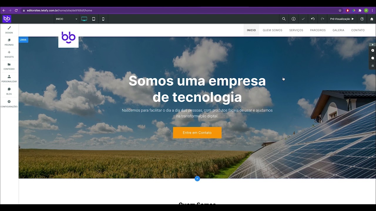Letsfy Sites - Sites profissionais em 10 minutos