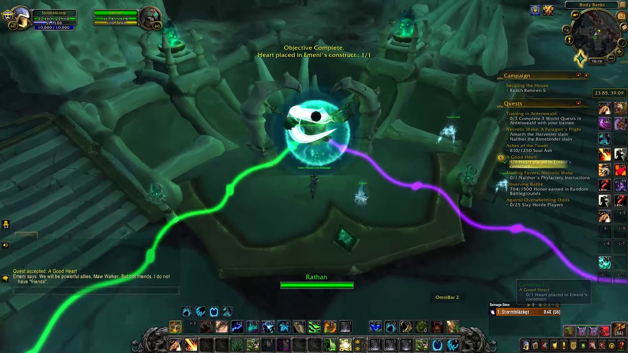 A Good Heart Quest WoW Shadowlands ( Covenant Necrolords )