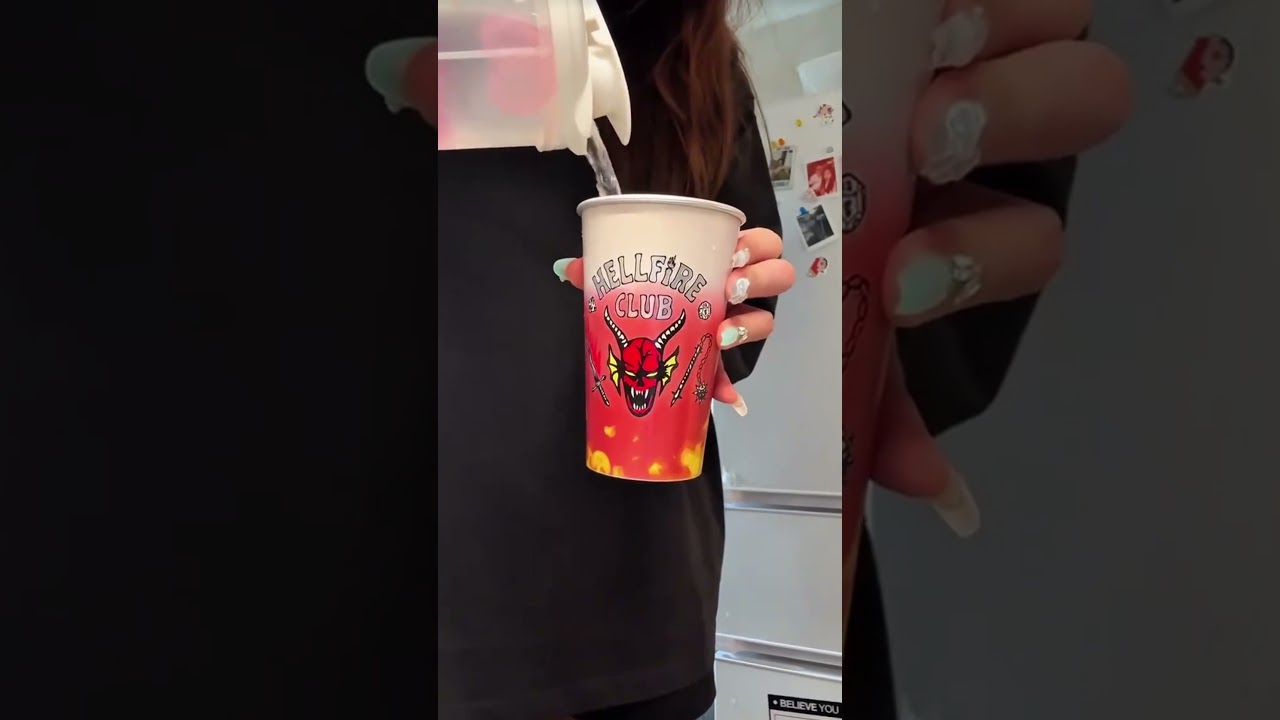 thermochromic materials for Stranger Things Cup. #colorchanging #strangerthings  #thermochromic