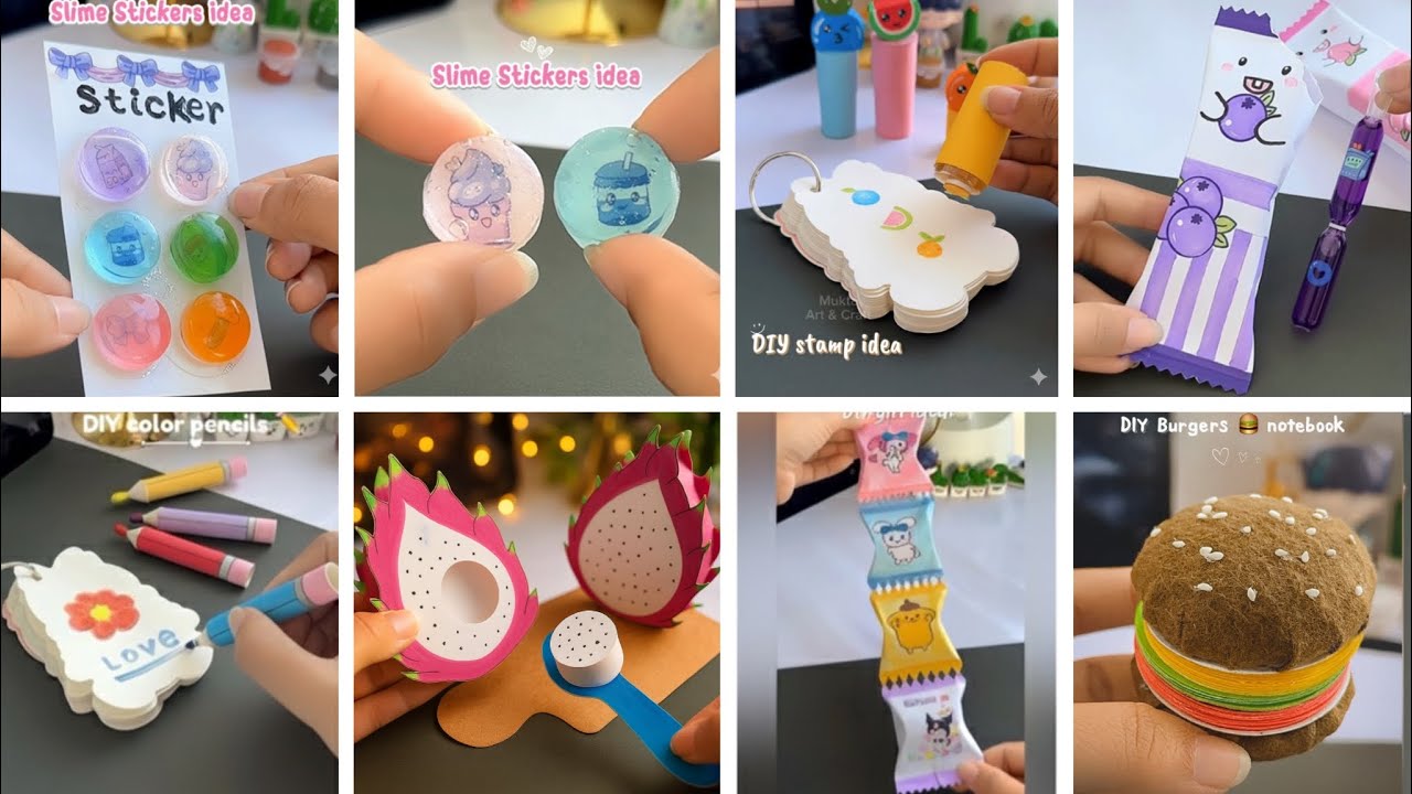 10 Easy craft ideas/ miniature craft /Paper craft/ how to make /DIY/school project/Mukta Art & Craft
