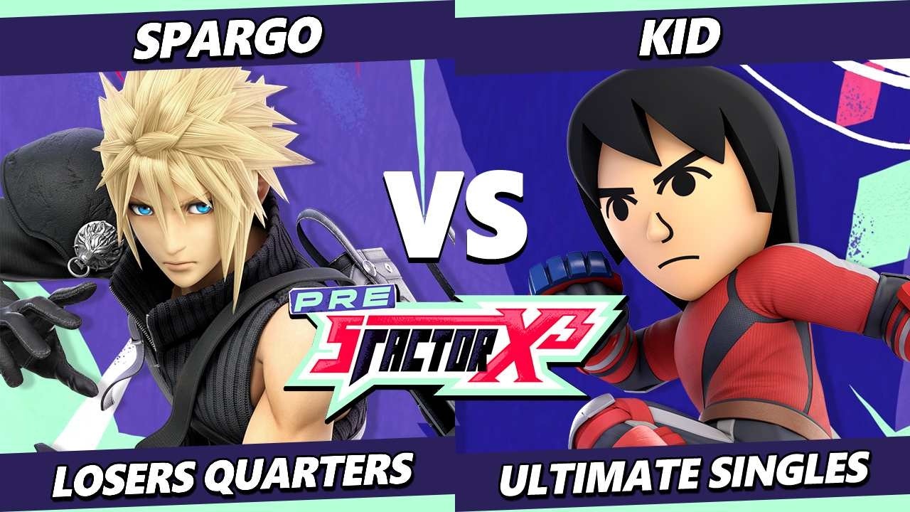 Pre S Factor X3 - Spargo (Cloud, Young Link) Vs. KID (Mii Brawler) Smash Ultimate - SSBU