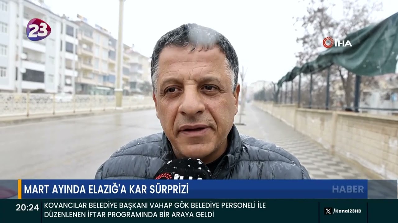 MART AYINDA ELAZIĞ'A KAR SÜRPRİZİ