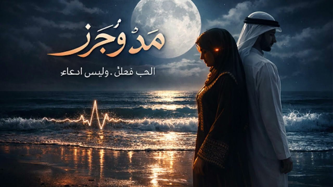 مد وجزر - أجمل حوار رومانسي وعتاب بين حبيبين (Lyrics Video) | GolemMelody