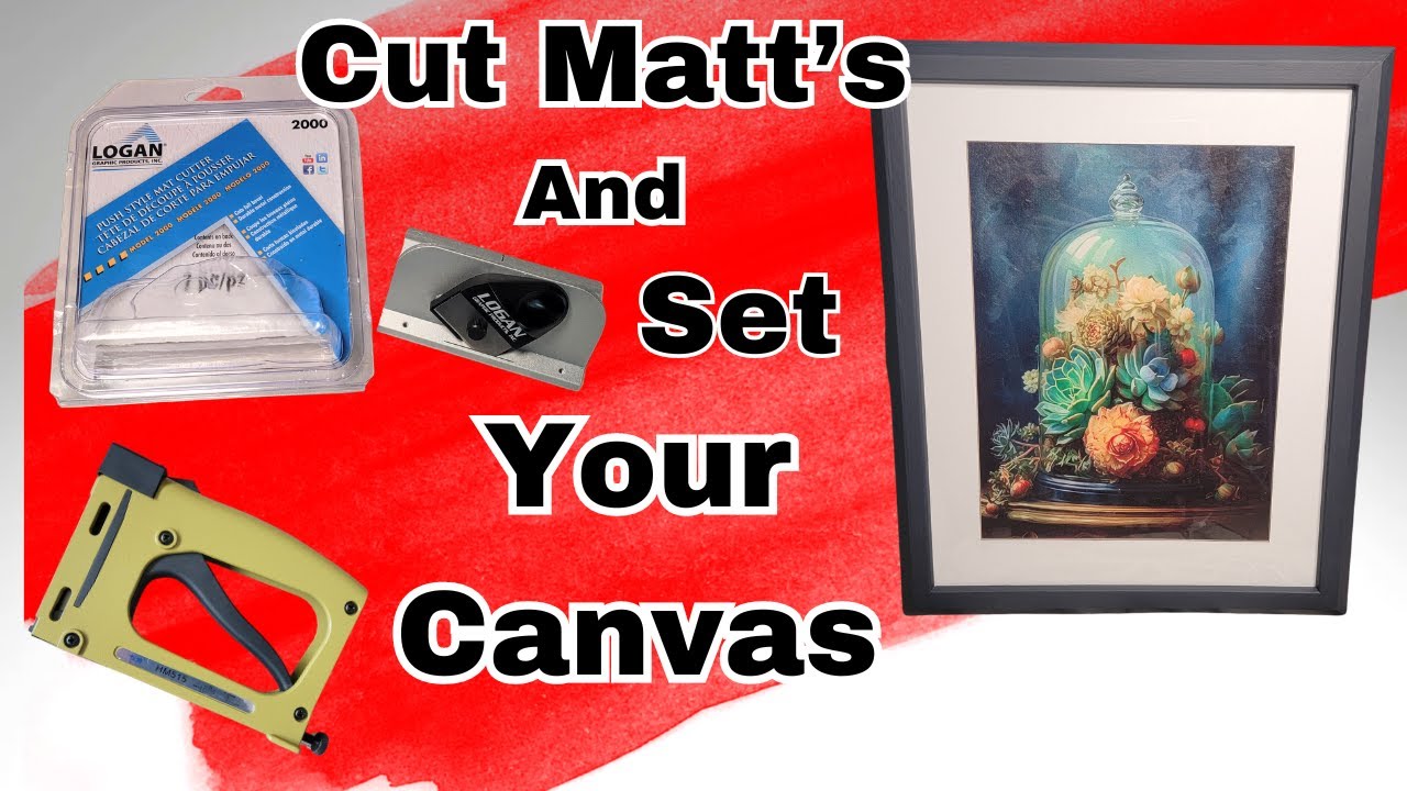 How to use the Logan 2000 Matt cutter to create beautiful canvas pictures, Affordable and portable!