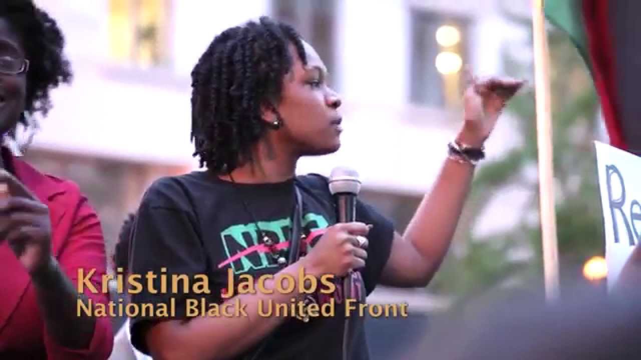 Kristina Jacobs speaks at Rally and Protest for Freddie Gray #DCFerguson