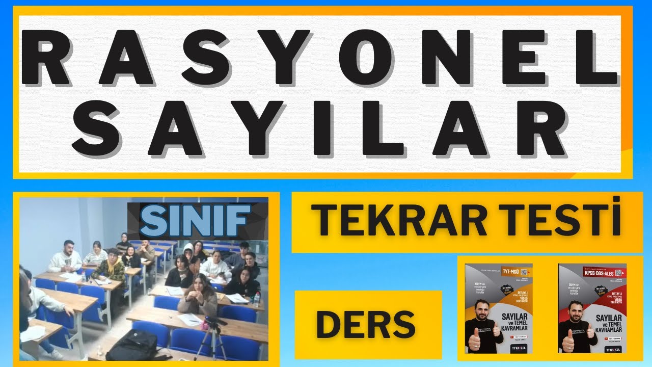 38) Rasyonel Sayılar -ÖSYM ÇIKABİLECEK SORULAR | Temel kavramlar rasyonel sayılar soru çözümü