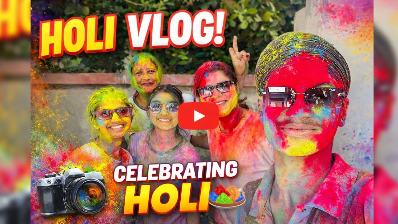 Holi celebrate/ full khap payi ajj ❤️🥳