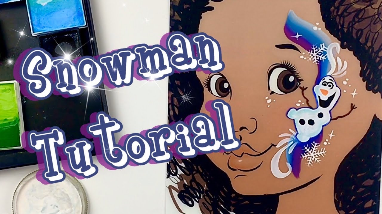 Christmas Snowman Face Paint Tutorial | Olaf Frozen