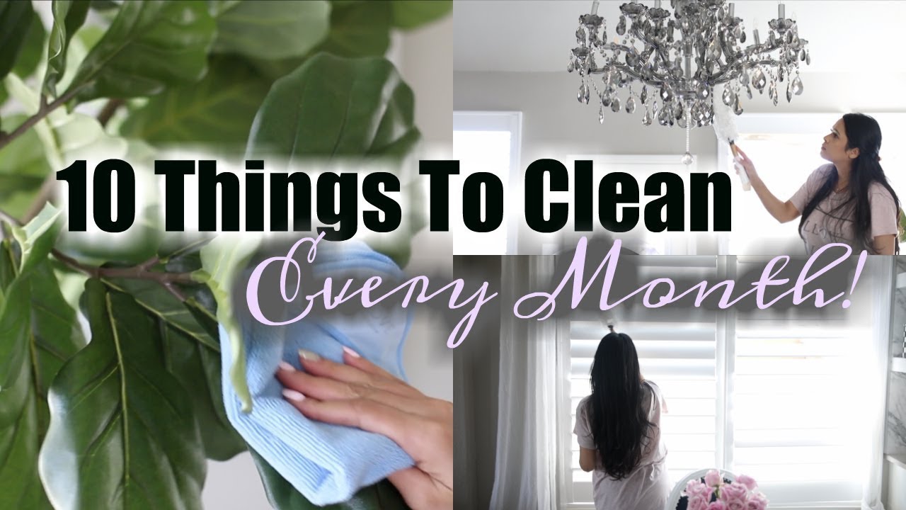 Monthly Cleaning Routine! MissLizHeart
