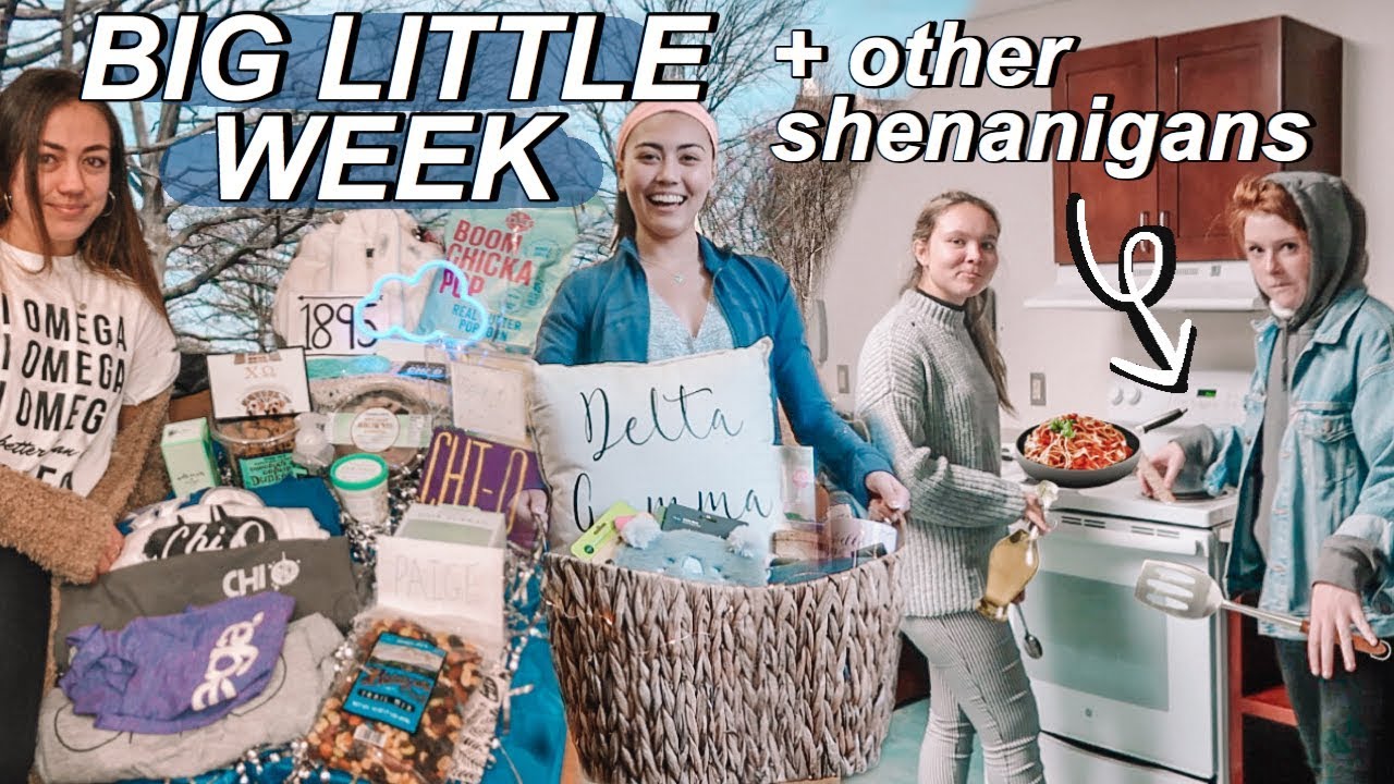 college week in my life + BIG LITTLE WEEK!