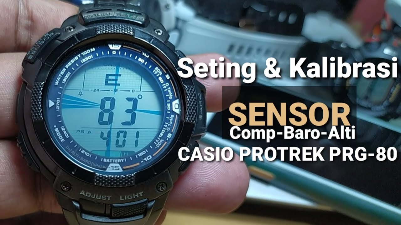 Cara Kalibrasi Sensor Casio Protrek PRG-80 Compass-Barometer-Altimeter