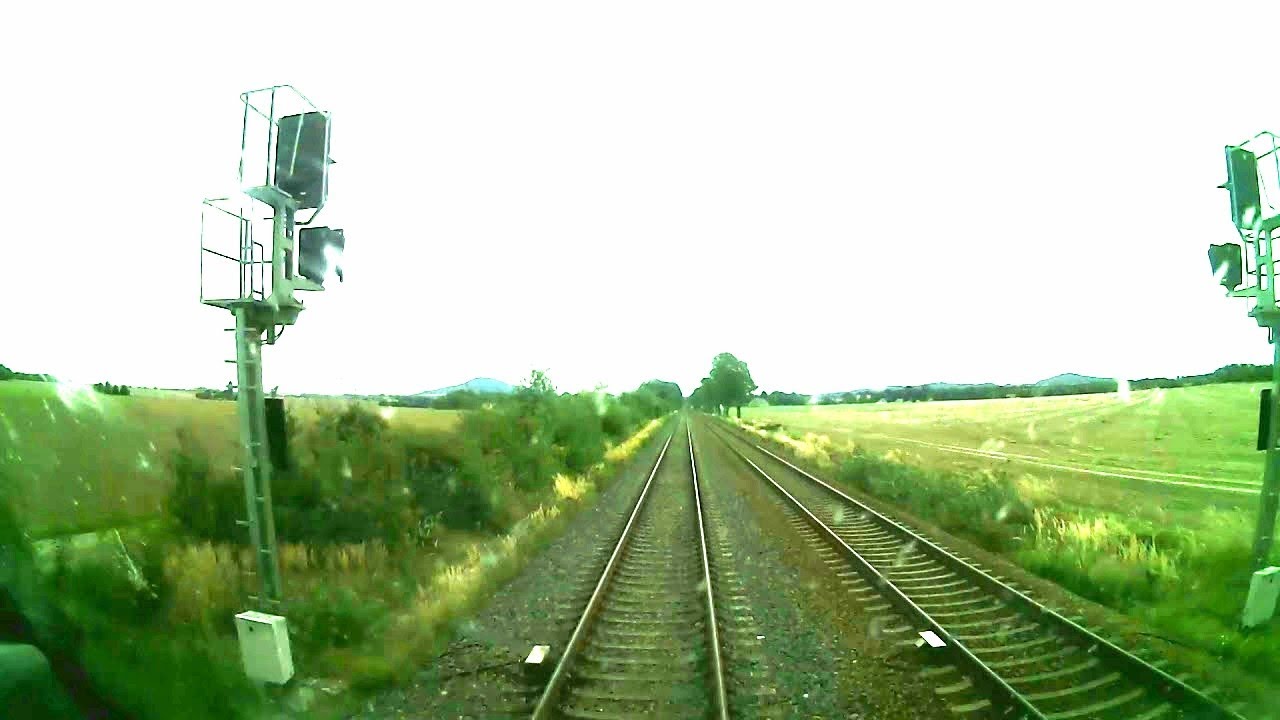 View from the Driver's Cabin / Reverse / between G&ouml;rlitz and Bischofswerda