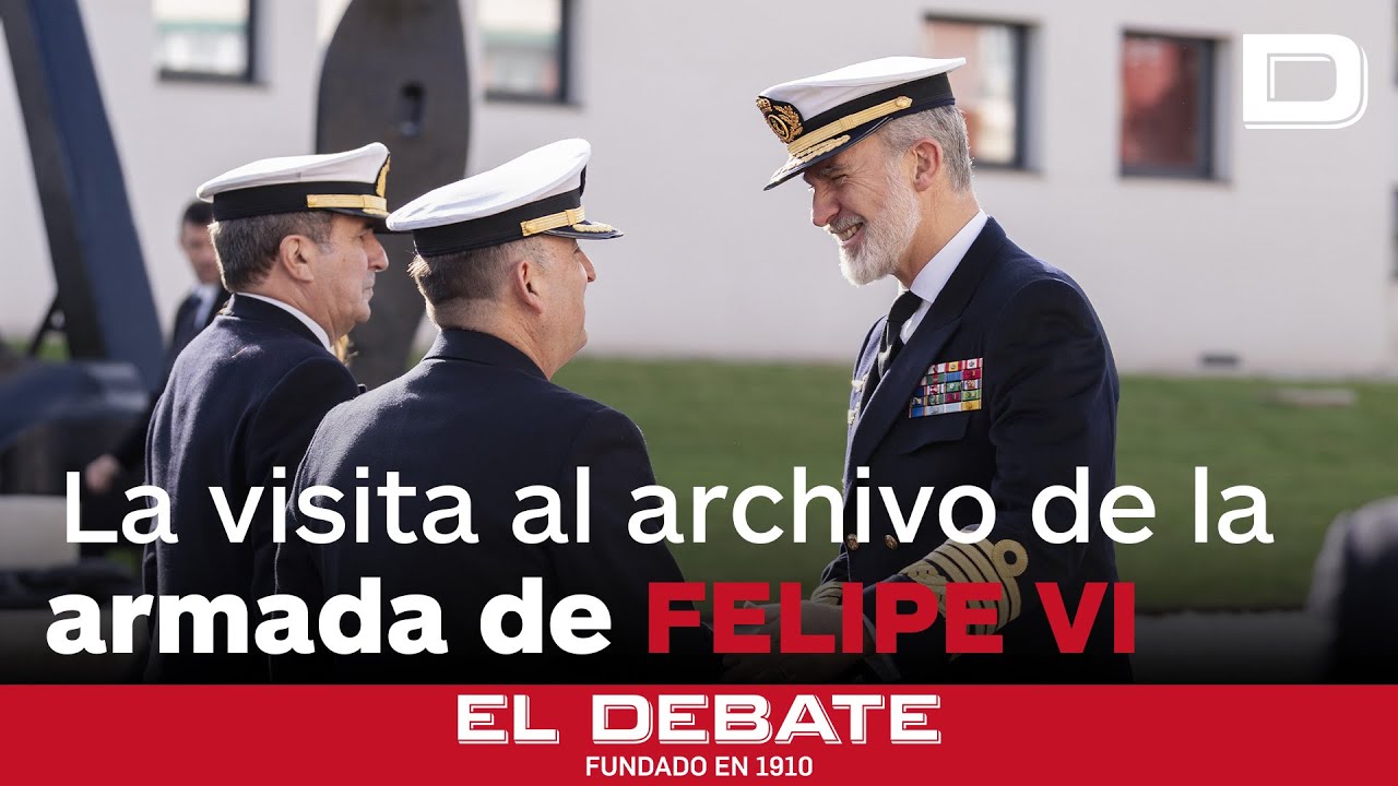 El Rey visita la nueva sede del Archivo Histórico de la Armada, con 14 kilómetros de documentos