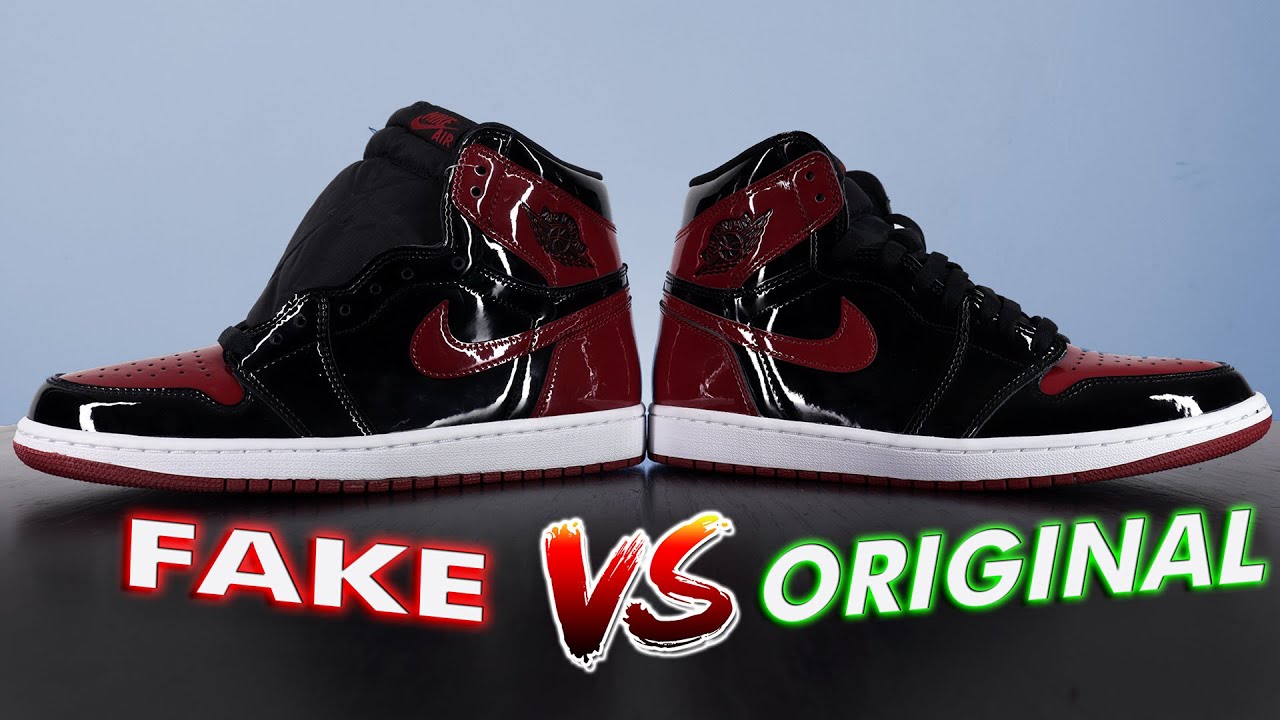 Jordan 1 Patent Bred Orginal vs Fake ¿Cuales son las diferencias?