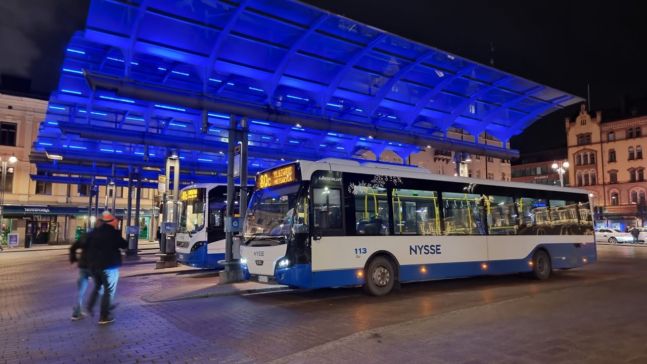 Länsilinjat 113 VDL Citea LLE-120 @ Nysse bus line 80B in Tampere, Finland