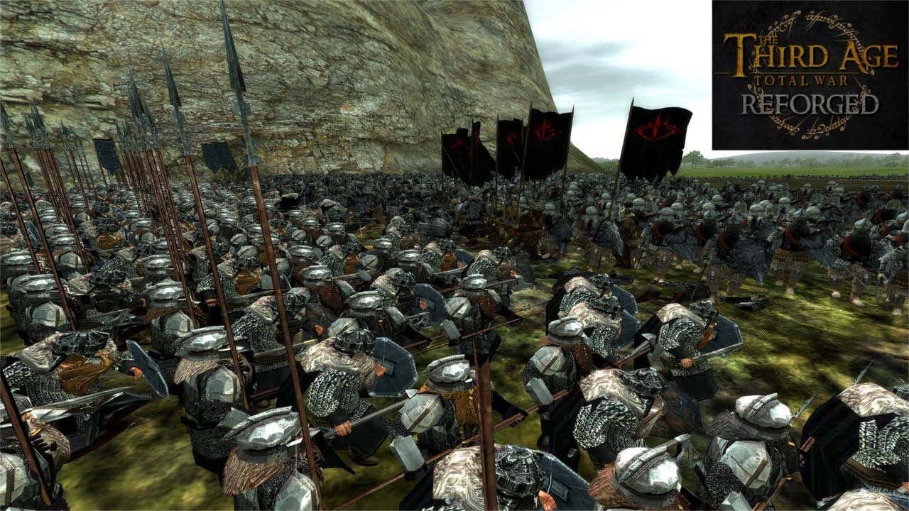 Third Age: Total War (Reforged) - ELVES AND DWARVES HOLD THE CANYON (Battle Replay)