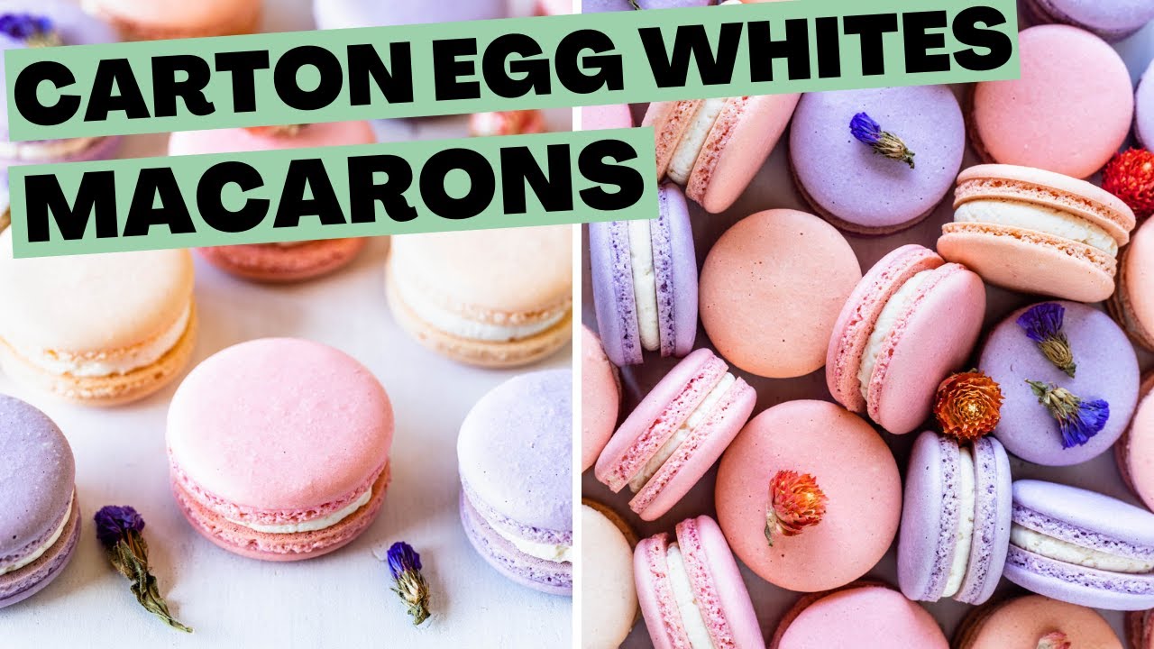 Carton Egg Whites Macarons 🌸