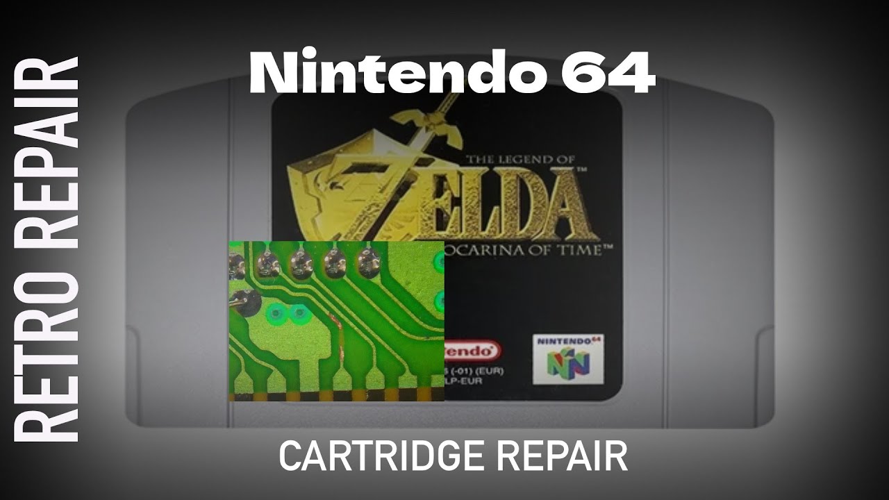 Ремонт сломанных следов картриджа Nintendo 64