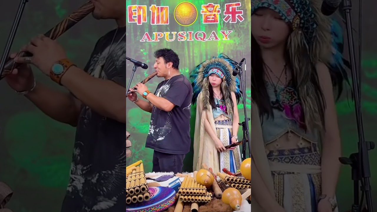 El C&oacute;ndor Pasa - Zampo&ntilde;a y Quena , Jean Atauje y Aileen en vivo 🪈 🪶