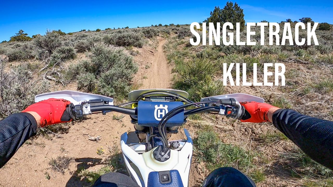 The 2024 Husqvarna FE450 LOVES Fast and Flowy Singletrack