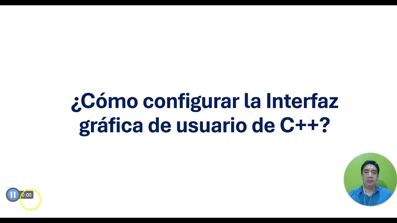 Como configuar la interfaz gráfica c++ con visual Studio