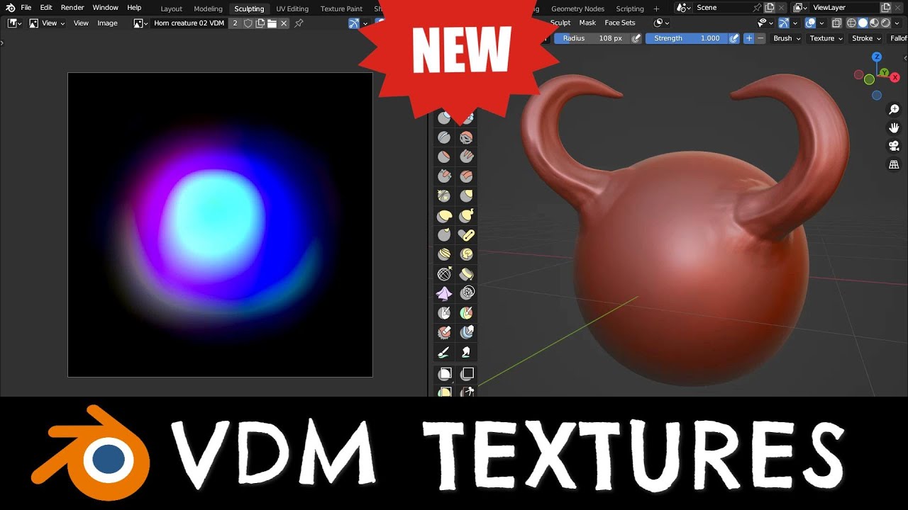 How to use Vector Displacement Maps (VDM) in Blender 3.5
