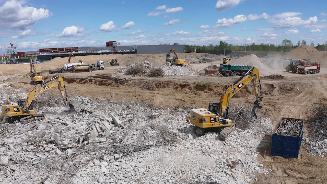 Vilniaus BDT | Nacionalinio stadiono konstrukcijų griovimo darbai