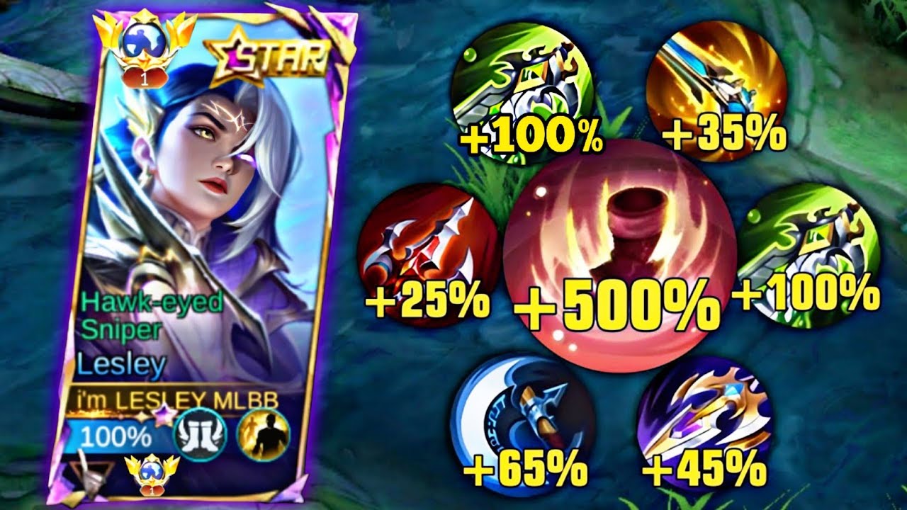 LESLEY PAKAI BUILD INI JANGAN DI RAGUKAN LAGI BIKIN MUSUH PANEN COKLAT | MOBILE LEGENDS BANG BANG