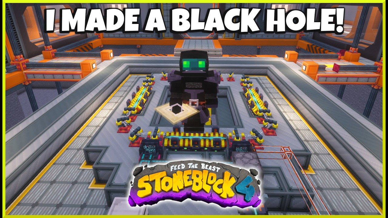 Oritech Particle Accelerator: Antimatter to BLACKHOLE (StoneBlock 4)