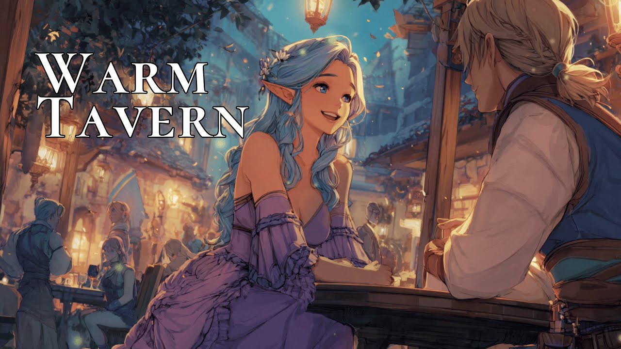 Warm Tavern Evening — Cozy Medieval Fantasy Music with Gentle Energy
