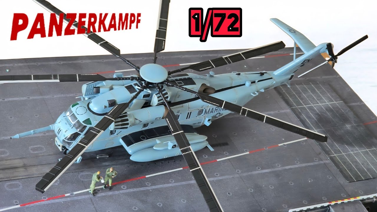 Panzerkampf Sikorsky CH 53 E Helicopter. Diecast model. 1/72 scale. Is it good? Unboxing Review. 