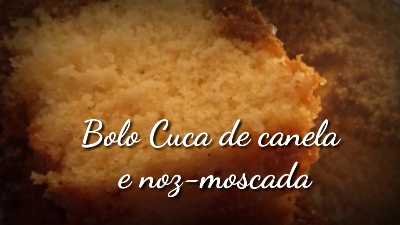 BOLO CUCA DE CANELA E NOZ-MOSCADA