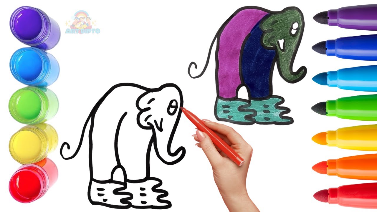 How To Draw cute Lirili Larila Drawing, Painting & Coloring For Kids and Toddlers_🌈🎨