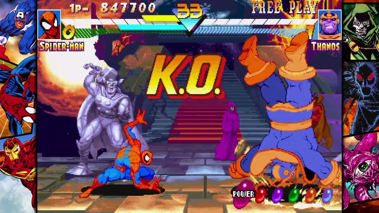 Marvel Super Heroes (PlayStation 4) Arcade as Spider-Man