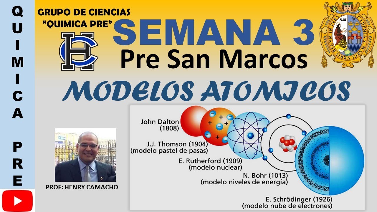 MODELOS ATÓMICOS ( SEMANA 3 - PRE SAN MARCOS)