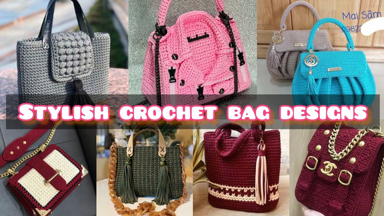 Beautiful womens handmade Crochet bag design ideas// Stylish crochet bag Designs 