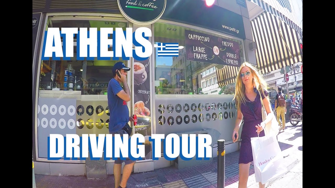 Athens Greece Virtual Tour: Driving To Omonia Square
