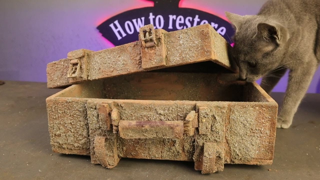 Restoration An Old Ammo Box For a new Life #asmr #restauration