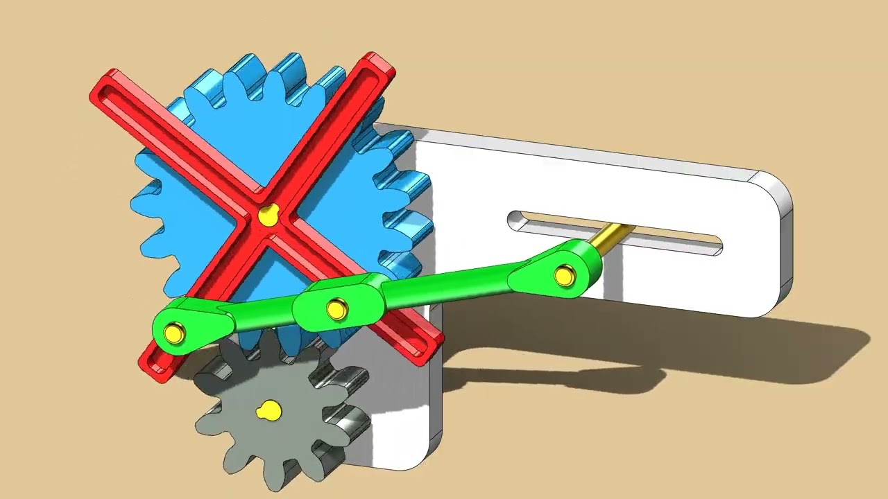 Mechanical mechanism animation (155/1000)