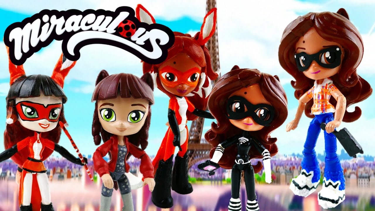 Compilation - Lady WiFi Alya Volpina Lila Miraculous Ladybug Transformation Pony Custom Doll Toys