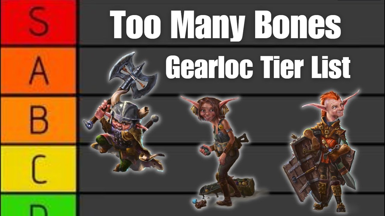Too Many Bones Gearloc Tier List