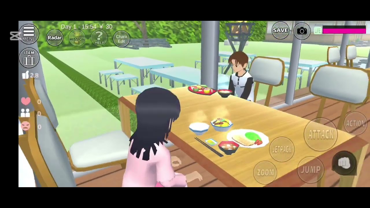 Mio and Yuta goes to a Japanese restaurant  Prop id and more